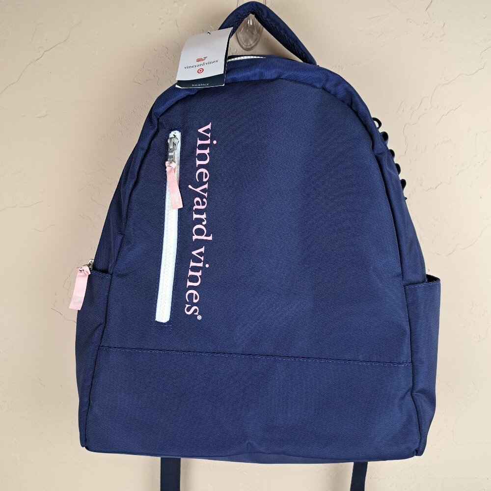 Vineyard Vines For Target Navy Blue and Light Pink Backpack NWT
